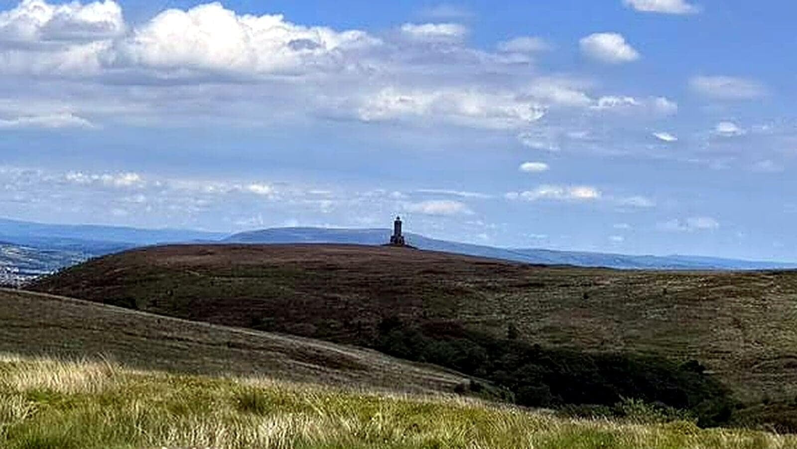 Darwen Tower on the hillside above Darwen, Lancashire